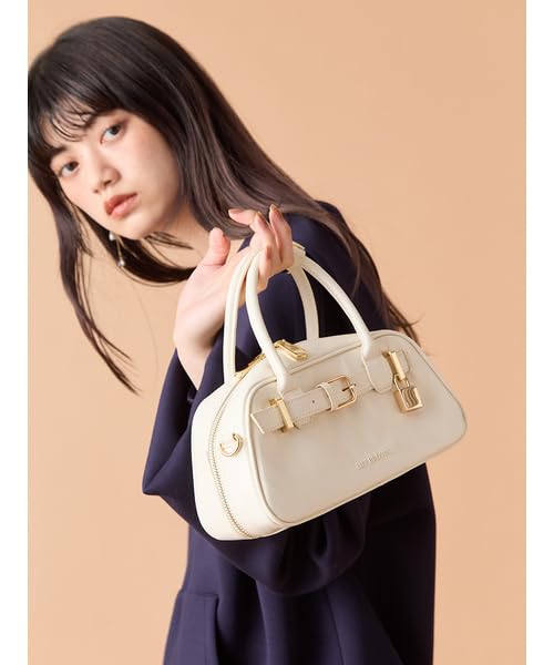 Lily Brown Mini Boston Bag LWGB259323 IVR 2-Way Women's