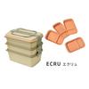 GENIAL Picnic Lunch Box: A 4200ml Capacity, Three-tiered Lunch Box. Nesting Allows for Compact Storage. The Slim Rectangular Shape with Shallow Top Tw