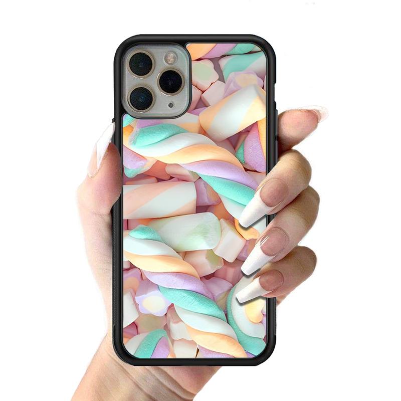 Cute Food French Fries Sweets Phone Case Silicone PC+TPU Case for iPhone 11 12 13 Pro Max 8 7 6 Plus X SE XR Hard Fundas
