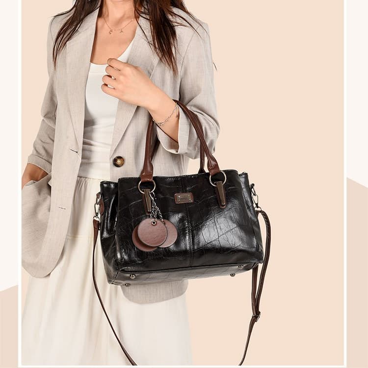Vintage Portable Tote Bag Shoulder Messenger Women's Bag
