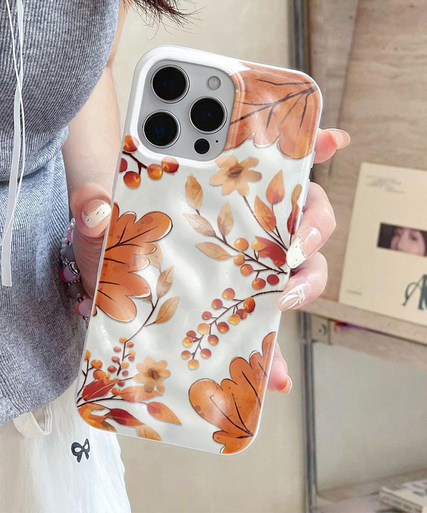 Autumn Maple Leaves Phone Case For IPhone 17 Air 16 15 14 13 12 11 Pro Max Cover Case For IPhone 16 15 14 Plus Case Funda Coque