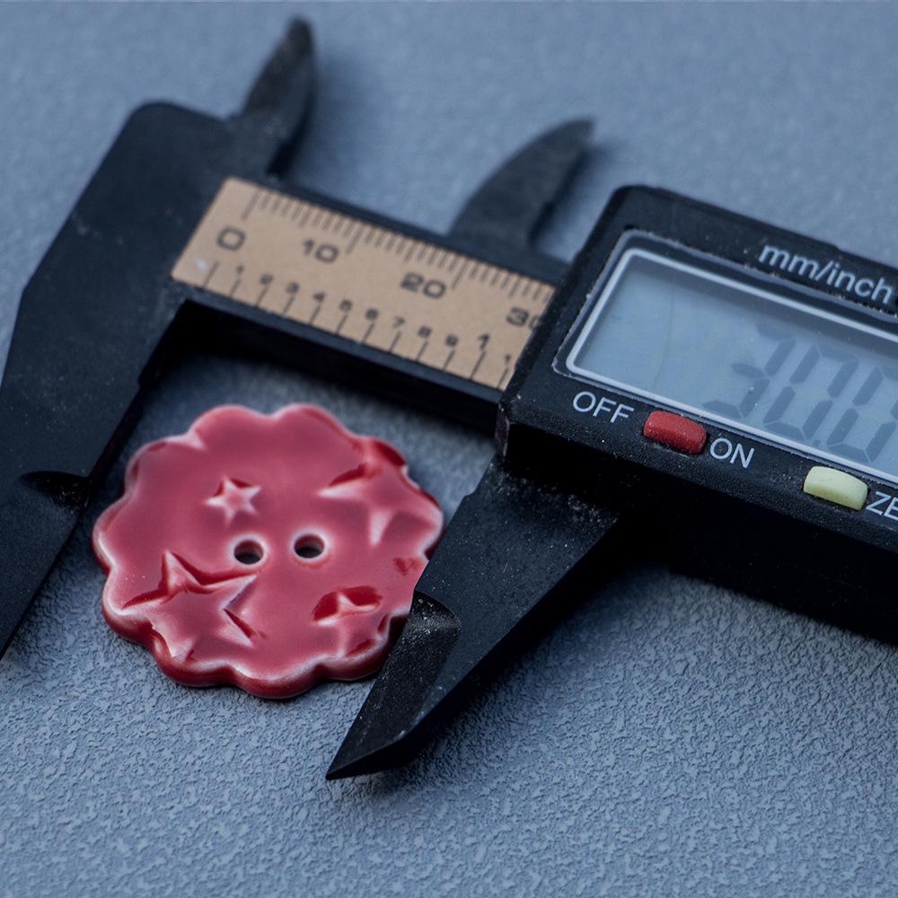 Handmade Ceramic Buttons for DIY Clothing & Jewelry Accessories