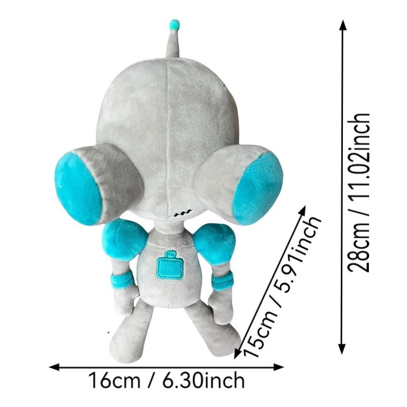 Cartoon 3D Augen Invader ZIM Plüschpuppe Alien Zombie Kuscheltiere Weicher Hund Tier Plüschtier für Kinder Geburtstag Weihnachtsgeschenk