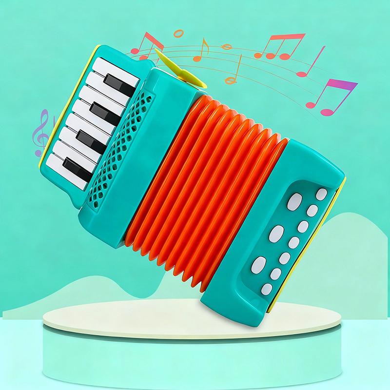 

Accordion Kids Toys Piano Keys Musical Instrument Toys 8 Bass Sounds Playing Game Educational Toys Gifts For Toddlers Young Boys Girl
