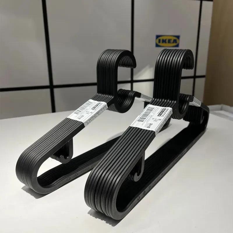 Non-Slip Ultra-Thin Clothes Hanger for Bedroom, Dorm, or Balcony 10 Pack with Shoulder Protection & Non-Slip