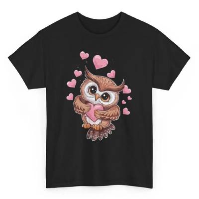 Cute Owl Love T Shirt Novelty Birds Lovers