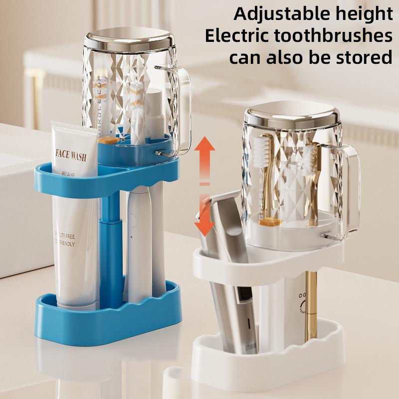 Toilet multifunctional washbasin, toothbrush, dental cup storage rack, countertop toothbrush holder, student couple dormitory