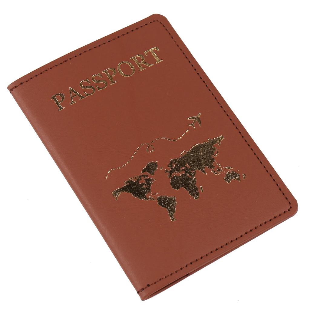 New Travel Passport Covers Women Men Passport Cover Passport Holder ID Card Holder Flight Ticket Clip Travel Accessories