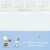 Sanrio Wandkalender horizontal 2025 Snoopy Wandbehang 452939