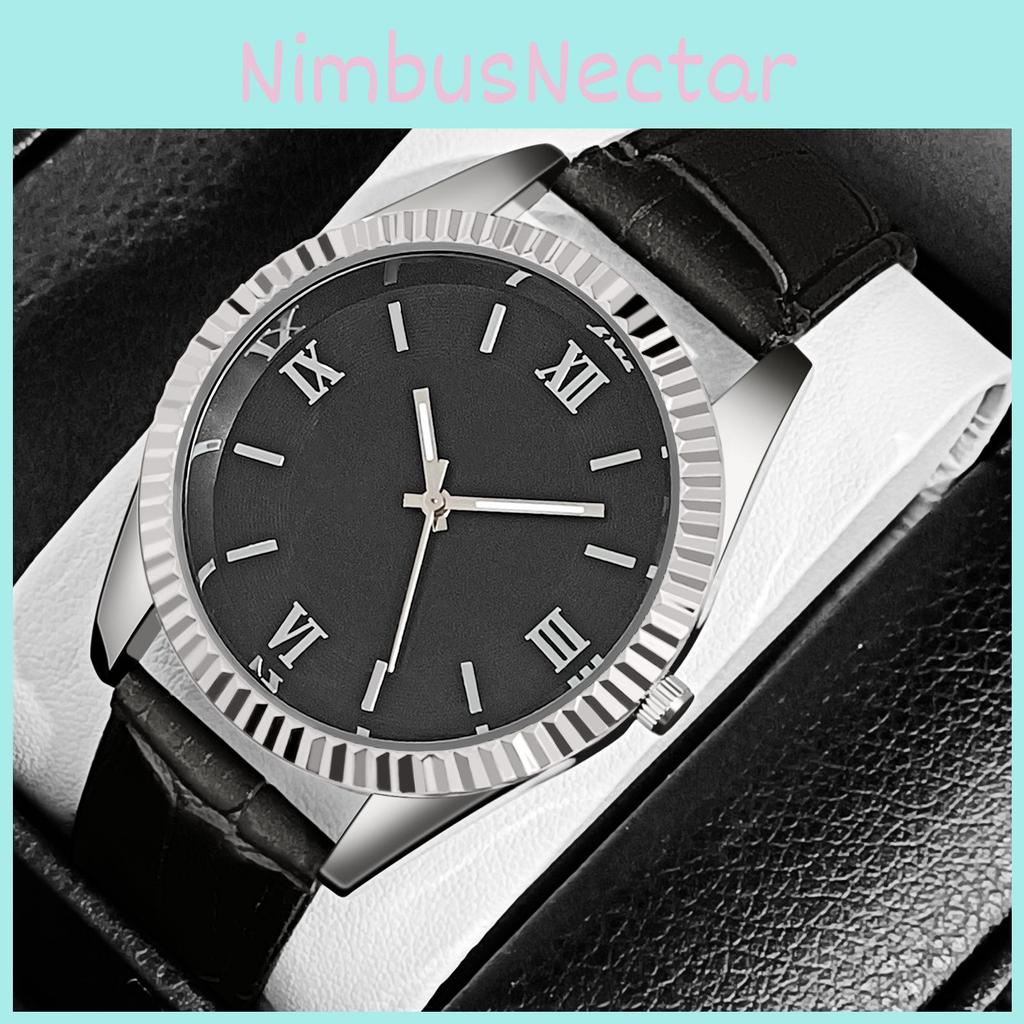 Men's Fashion Business Watch With Quartz Movement Casual Style 8mm Thickness