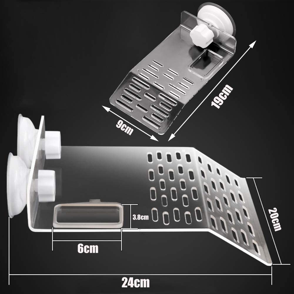 Schildkrötenplattform Aquarium Hohe Temperaturbeständigkeit Starke Saugkraft Acrylplatte Schildkröten Spielen Ausruhen Schwimmende Sonnenliegeterrasse