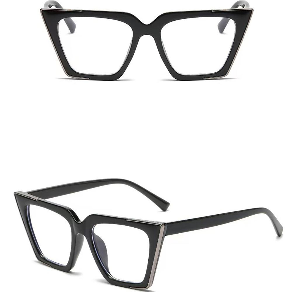 Cat Eye Glasses Stylish Luxury Optical Eyewear Blue Light Blocking Glasses Trendy Designer Square Glasses For Travel Stage