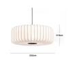 Modern Nordic Minimalist Wabi Sabi Silk Fabric LED Chandelier Dining Bar Home Decor Bedroom Duplex Pendant Light Nordic Pendant