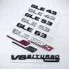 Letters GLE43 GLE53 GLE63 GLE63S V8 Biturbo 4matic+ Emblem for Mercedes Benz AMG Car Side Trunk Rear W166 W167 Logo Sticker PP5