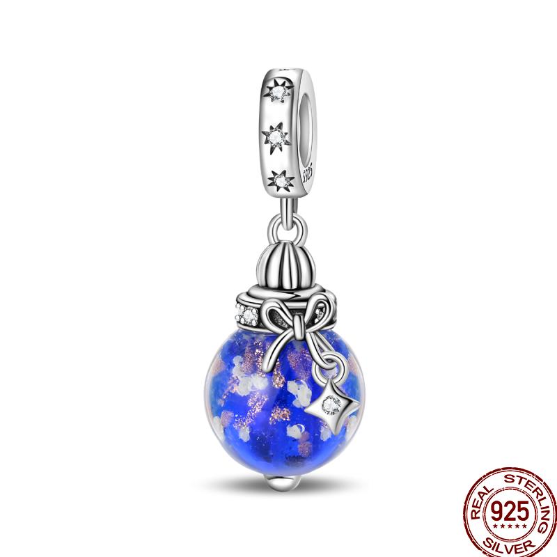 Luminous Firefly Star Moon Cherry Catcopper Pendant Beads 3Mm Diy For Women Exquisite Jewelry Making Gift