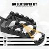 NICECNC Black 57mm Wide Foot Pegs Pedals Rests Dirt Bike Compatible with Suzuki DRZ400S/DRZSM 2000 2001 20002 2003 2004 2005-2020 2021 2022 2023