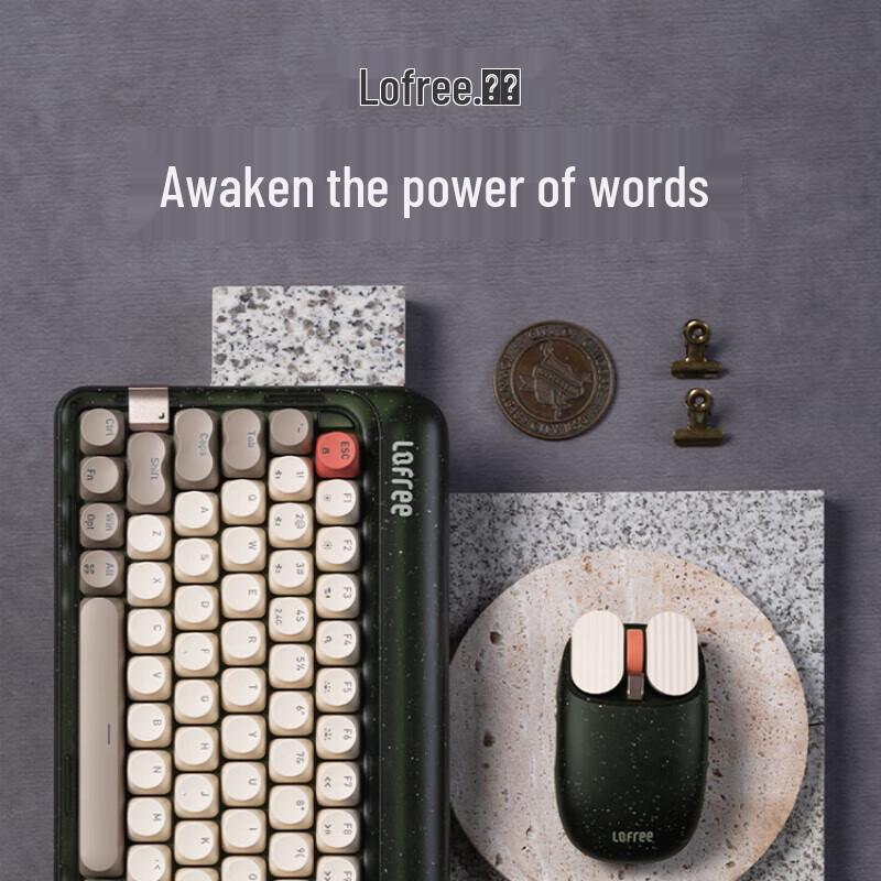 

LOFREE New Round Dot Return Wireless Mechanical Keyboard and Mouse Set