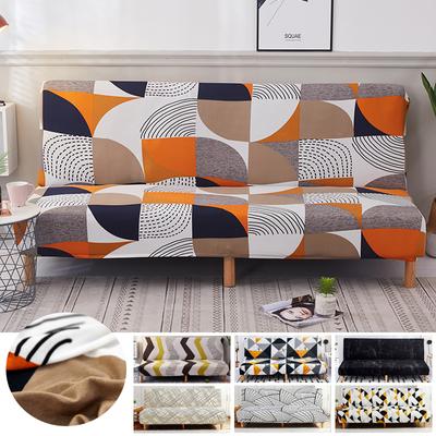 Geometric Style All Without Armless Sofa Bed Cover Triangle Grid Line Elasticity Slip Sofa Covers Pets Living Room Dustproof