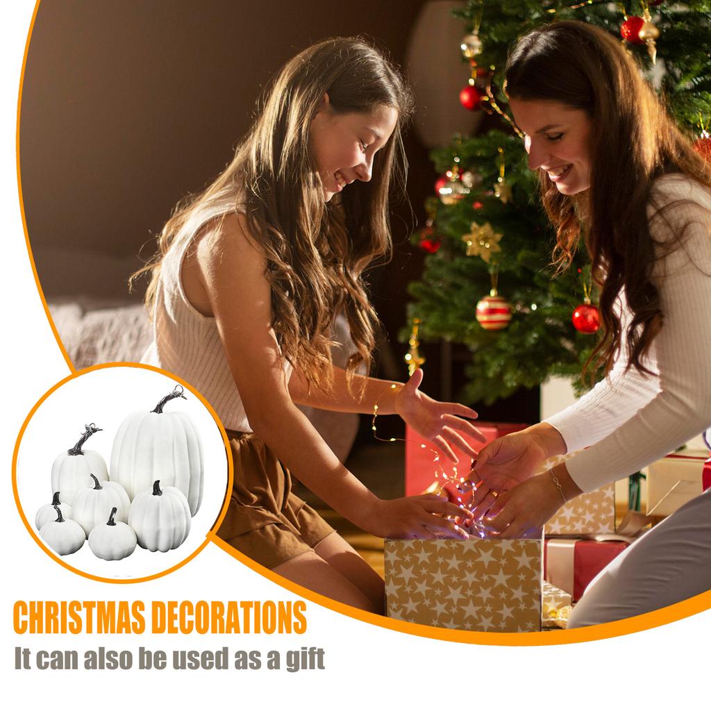 Fake Foam Pumpkins for Halloween decorations Realistic Artificial Pumpkin Ornaments set for Festival Party Decor ship from usa