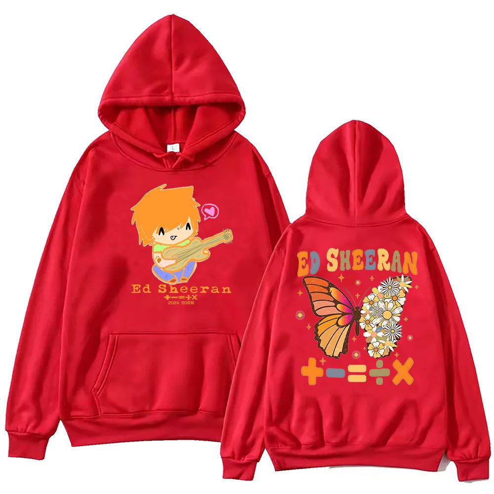 

Ed Sheeran The Mathematics Tour Hoodie Harajuku Sportswear Fashion couplesHip Hop Unisex printed hooded Harajuku sports 3XL