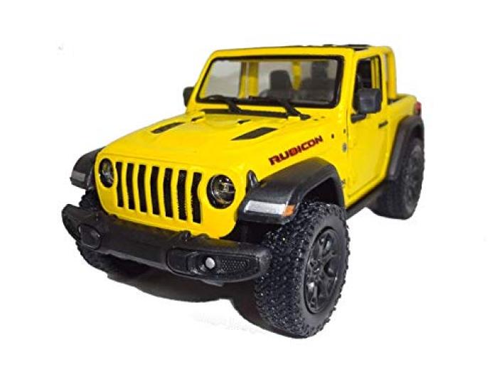 Kinsmart 2018 Jeep Wrangler Rubicon Žlutý (Žádný vrchol)