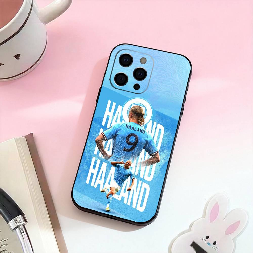 E-Erling h-Haaland 9 Phone Case For iPhone 17,16,15,14,13,12,11 Plus,Pro,Max,XS Silicone Soft Cover