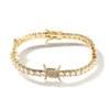 Neues Design Hip Hop Schmuck Bling CZ Iced Out Drahtförmiger Dorn Zirkon Armband Dornen Tennisarmband für Damen und Herren