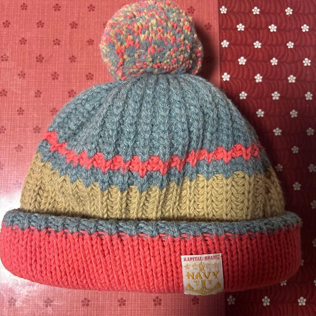 Used capital knit cap 3G wool ribbed knit CAP