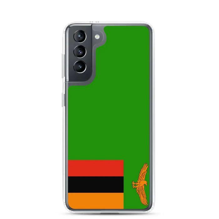 Coque Téléphone Drapeau Zambie - Samsung Galaxy S21 Plus