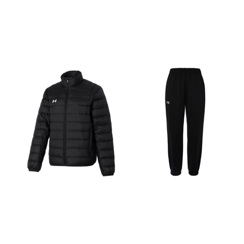 

Under Armour Windproof Outdoor Warm Down Jacket Fashion Comfortable Lightweight Pants Casual Sports Suit Unisex Outerwear 24600705-001+23600804-001 XXL