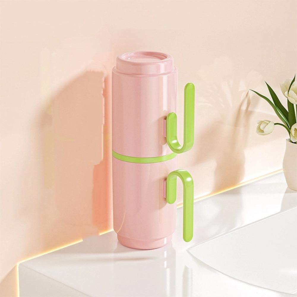 2-in-1 Mouthwash Cup Plastic Wash Cup Convenient Tooth Cup  Travel