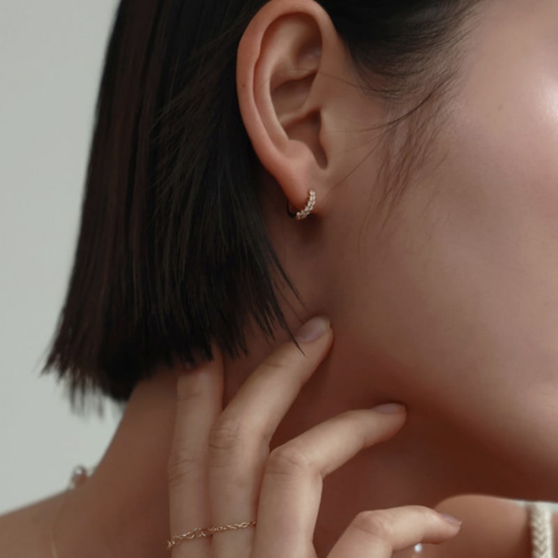 Less Is More 14K Gold Towo Earring