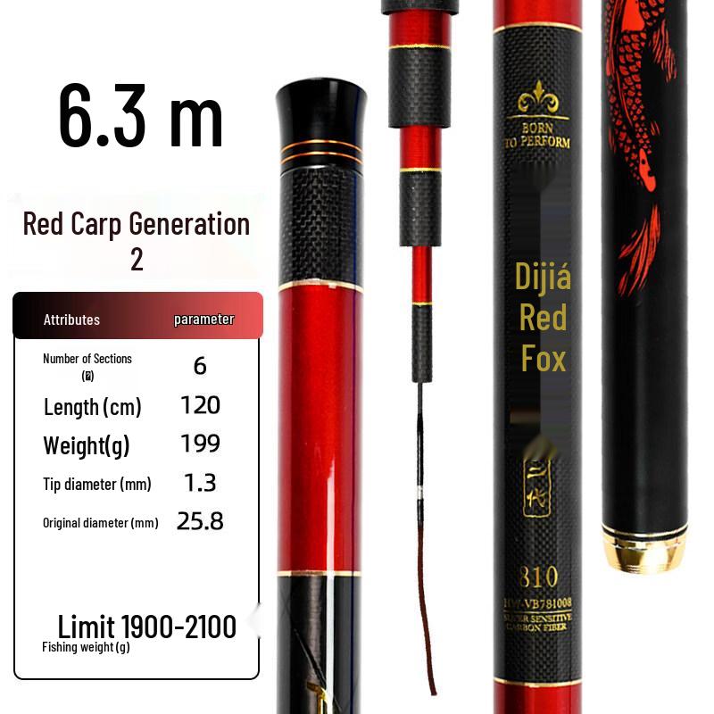Tica Red Carp II Series Fishing Hand Rod