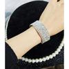 Diamant Vielseitiges Temperament Armband für Damen Kalter Stil Mode Armband Koreanische Version Einfaches und Vielseitiges Elastisches Armband