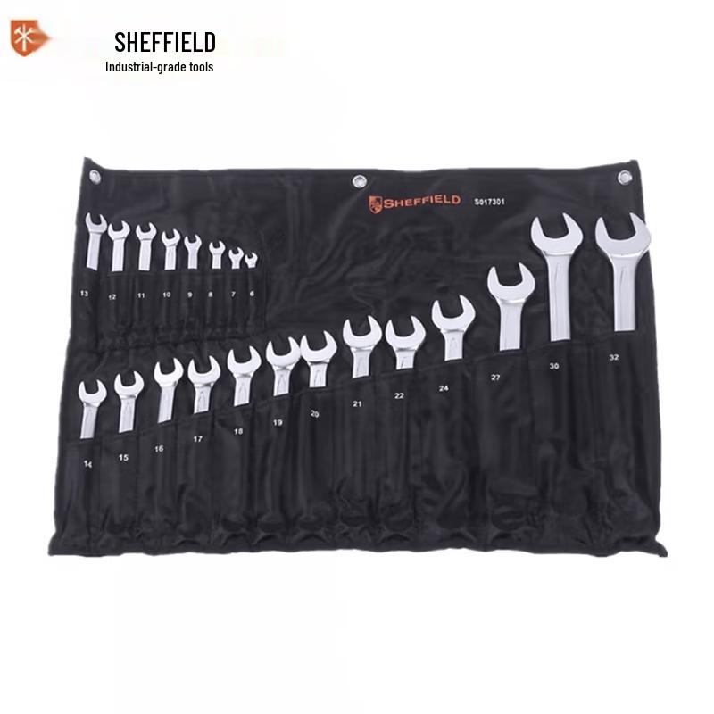 SHEFFIELD 21-Piece Metric Ratcheting Combination Wrench Set