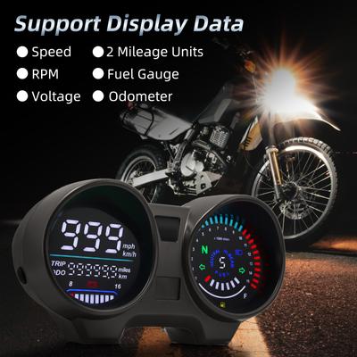 Painel de motocicleta digital LCD velocímetro universal medidor de temperatura da água indicador de marcha para TITAN Brasil para Honda CG150