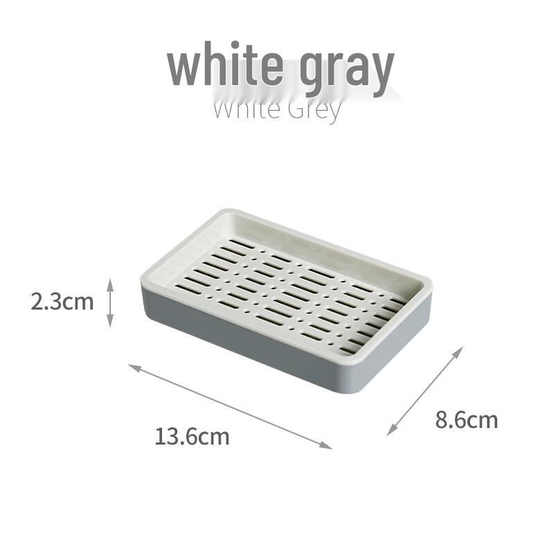 

YIXI Light Luxury Double-Layer Draining Soap Dish (2-Pack)