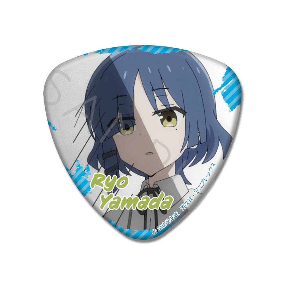 SYNC INNOVATION  Bocchi the Rock  C Ryo Yamada Pick-Shaped Can Badge, Approx. 60mm Square, SYNC-BTRTRI-C