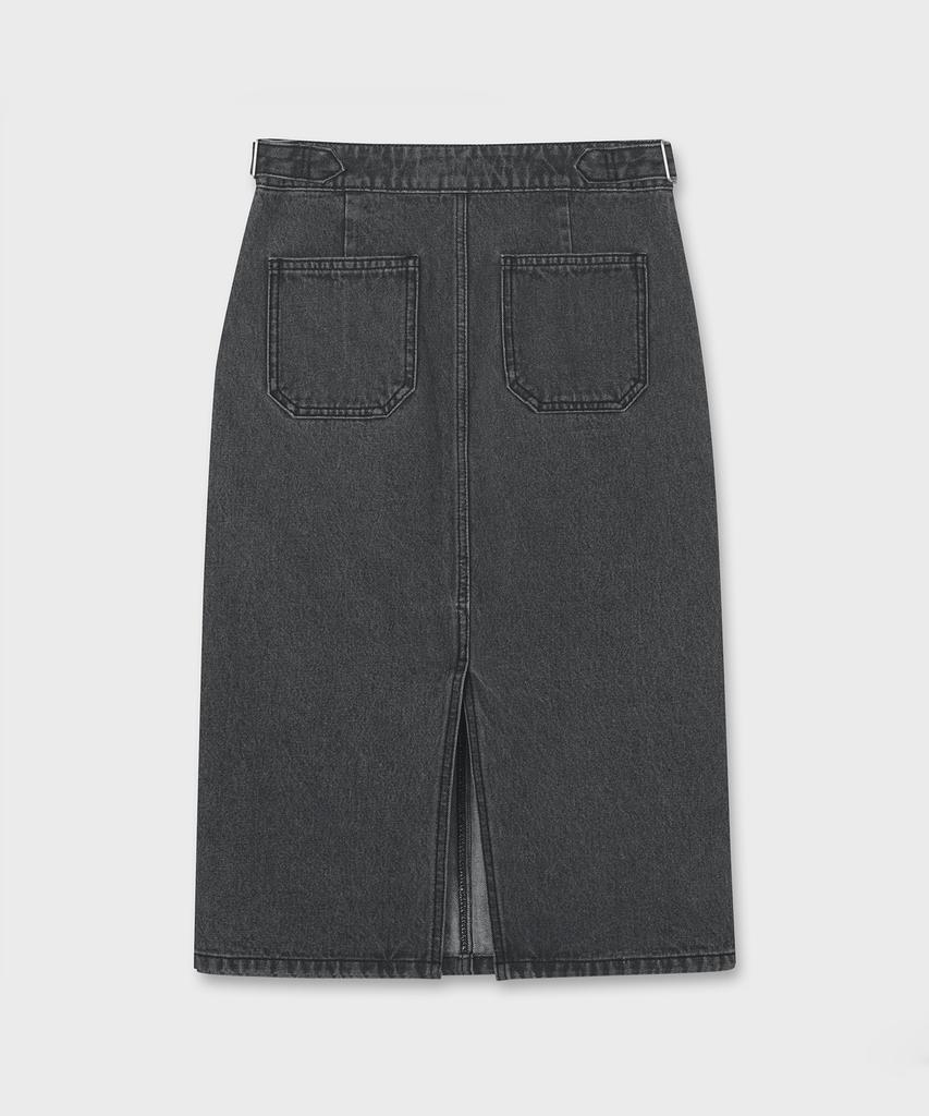 Plack Woman Ash Midi Skirt T29 Charcoal