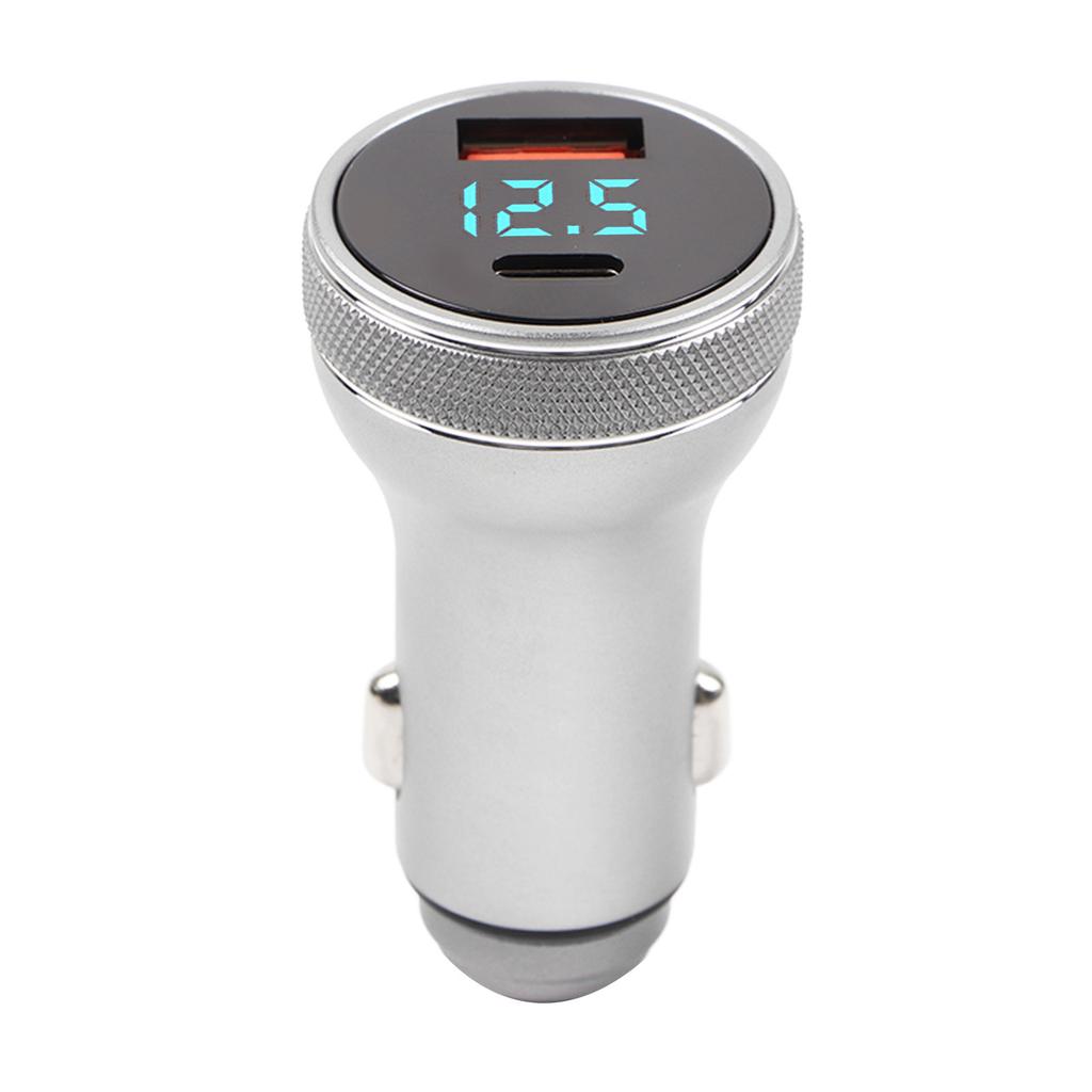 Fast Car Charging Adapter 36W High Energy Output Digital Display Safe Protection Car Charger for