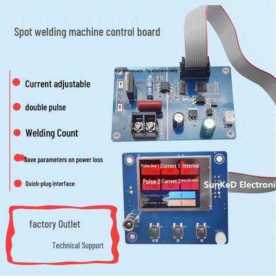 Kit de Placa de Controle para Soldador a Ponto com Transformador DIY 220V para Forno de Micro-ondas e Reparo de Bateria de Lítio