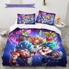 DRAGON BALL Pattern Bedding,Quilt Set Quilt Cover Pillowcase Home Birthday Gift (1 * Duvet Cover + 2 * Pillowcase, Without Core)