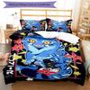 3pcs Kpop Demon Hunters Derpy Pattern Bedding Set Duvet Cover Set Includes Duvet Cover &pillowcases, Perfect All Season Bedroom Decoration & Gift