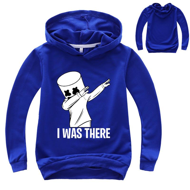 Neue Kinder Frühling Herbst 2 Teile Mode Dj Marshmellow Kinder Kapuzenpullover Pullover+Hosen Sets 3-13 Jahre Jungen und Mädchen Trainingsanzug Kleidung