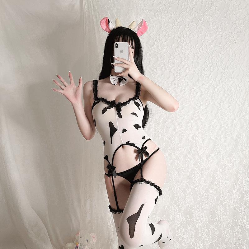 Сексуальное нижнее белье love cow цельные чулки комплект чисто черные соблазнительные чулки сексуальный шелк можно порвать average size (80-65kg)