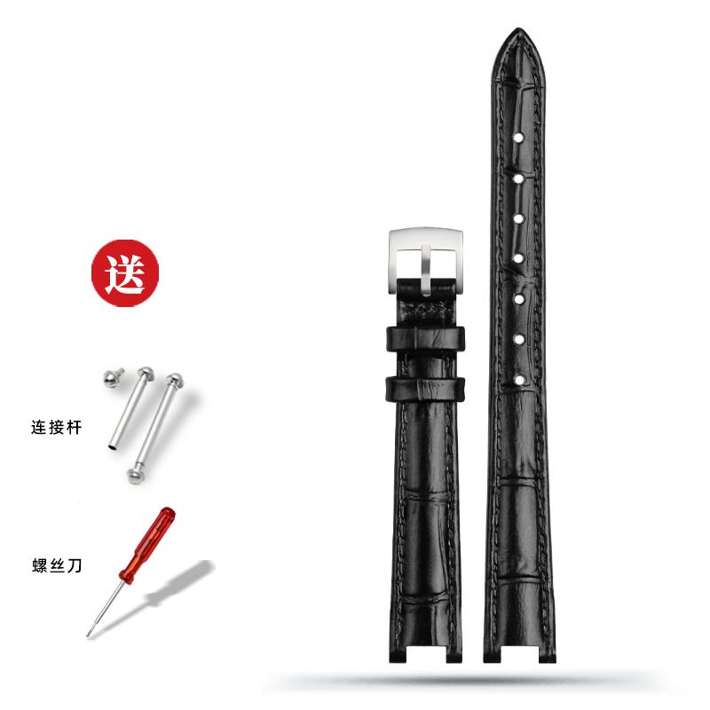 For Tissot Little Beauty T126.010 Jiali Series Women's Genuine Leather Watch Strap Bracelet Cowhide Chain Notch 12*4mm 14*5mm