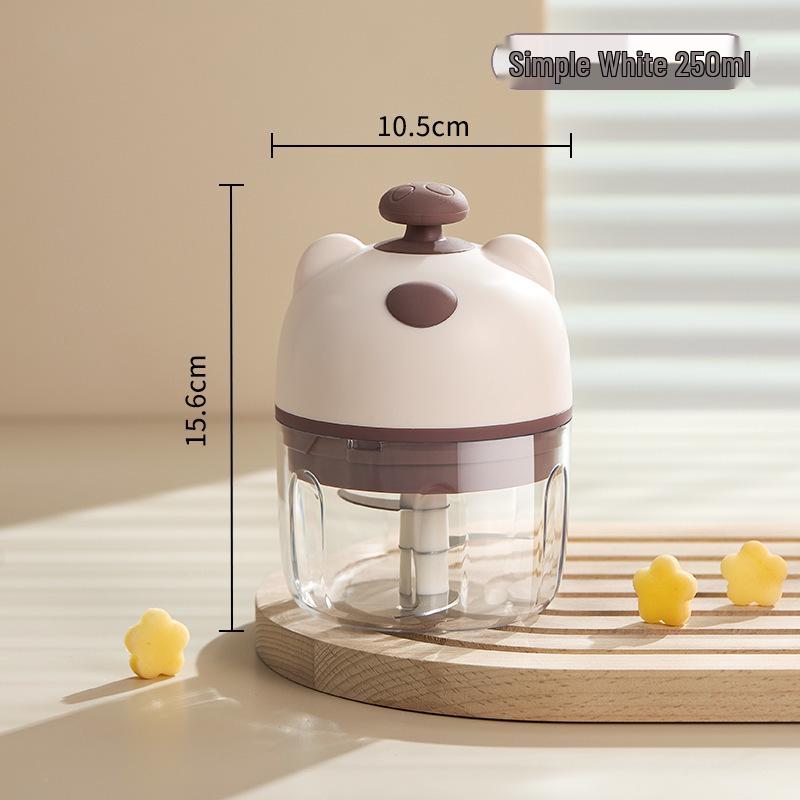 Compact Electric Garlic and Meat Grinder: Garlic Mincer, Garlic Press, and Mortar Crusher, Perfect for Home Use.
