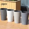 Large Capacity Planter for Tall Plants Round Flower Pot with Drainage Holes, 17 Inch Stone-Look Durable Weather Resistant Decorative Container