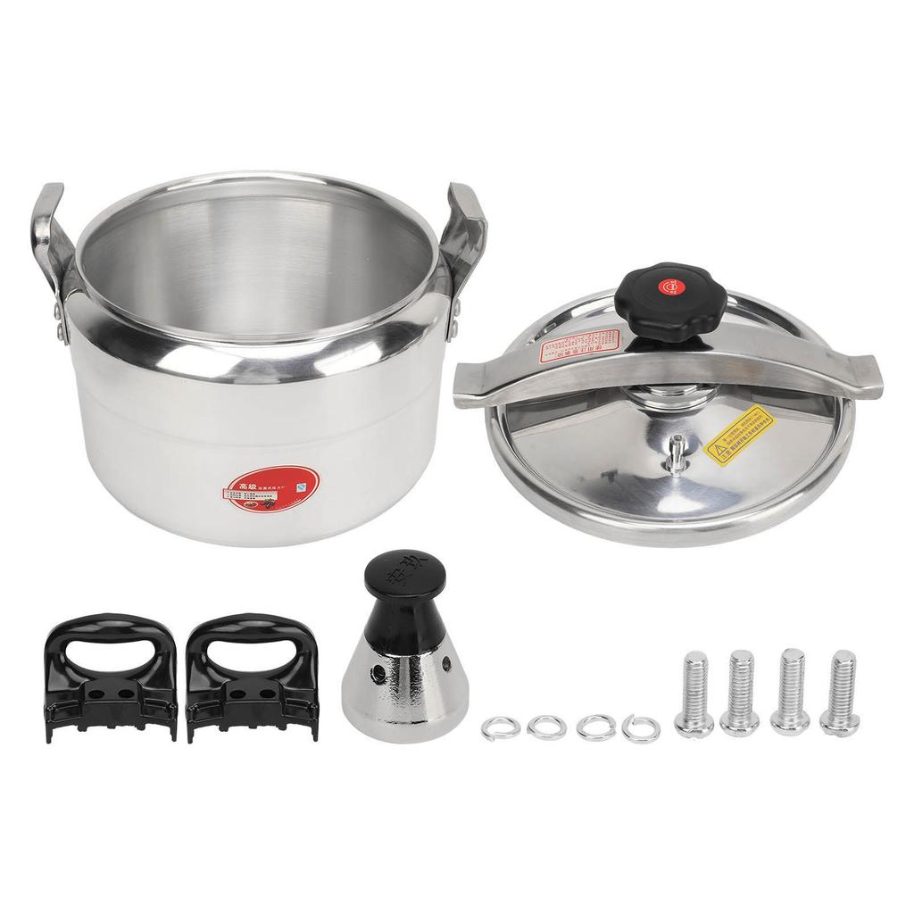 Schnellkochtopf Aluminiumlegierung Explosionsgeschützt Drehdeckel Verstärkte Griffe Drucktopf für