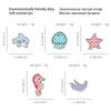 Trendy Animal Brooch In Metal Featuring Starfish Seahorse Shark And Jellyfish For Lovers Fashion